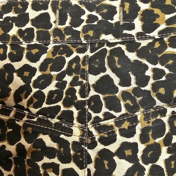 Free People Leopard Print Skinny Pants - Picture 8 of 12